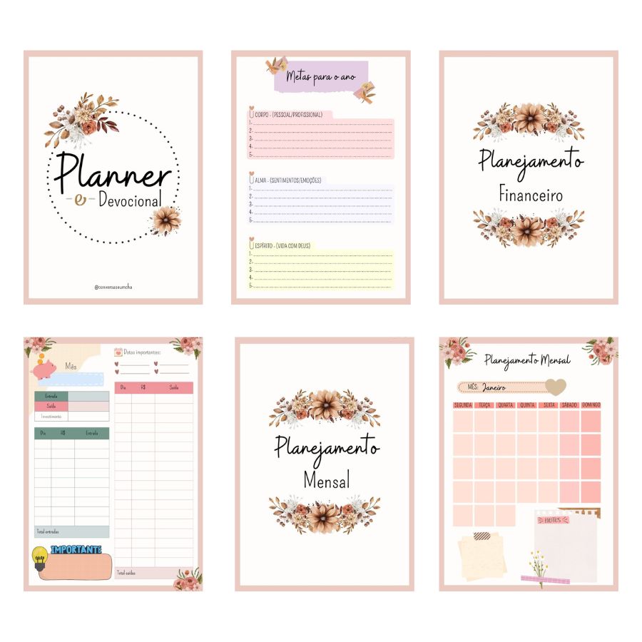 Planner Completo + Devocional | Organize sua rotina com propósito e...
