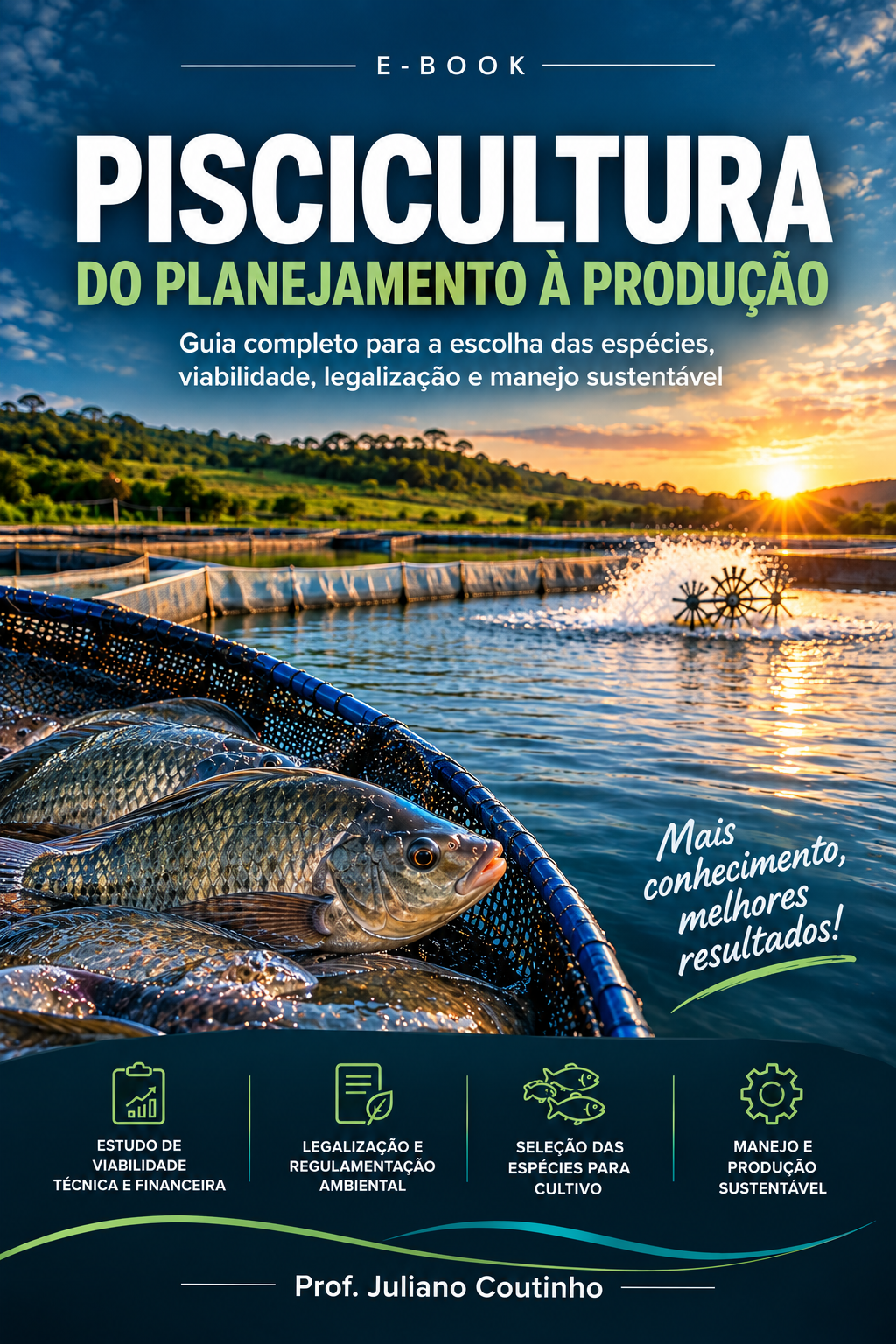 Capa do E-book Piscicultura do Planejamento à Produção