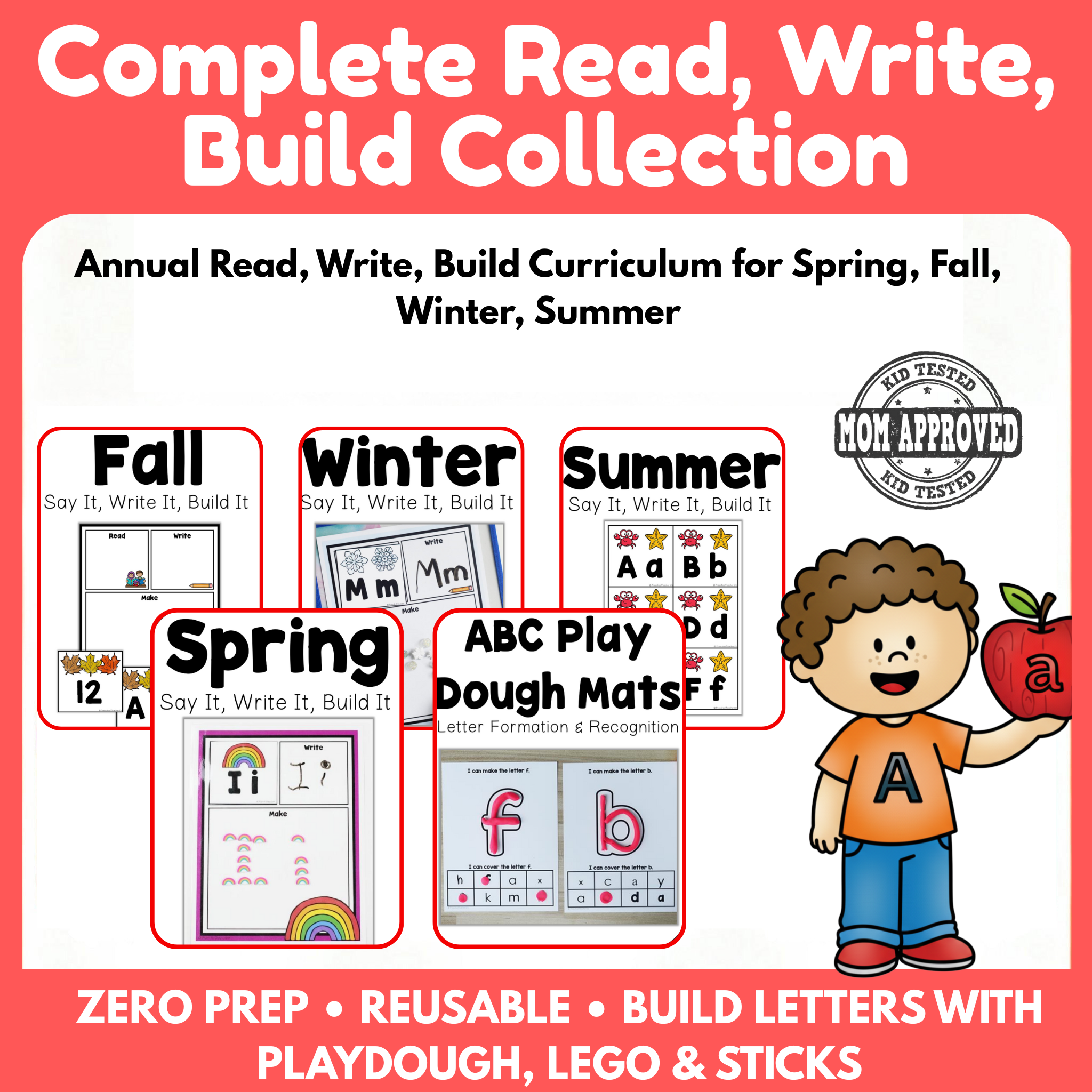 Annual Tactile Literacy Curriculum: Read, Write, Build Edition - GR...