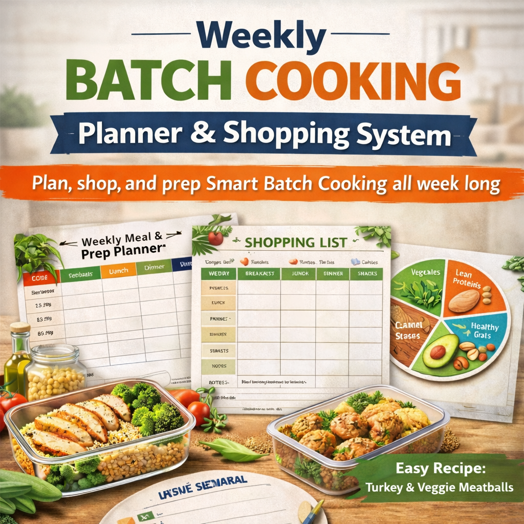 Weekly Batch Cooking - Planner & Shopping System