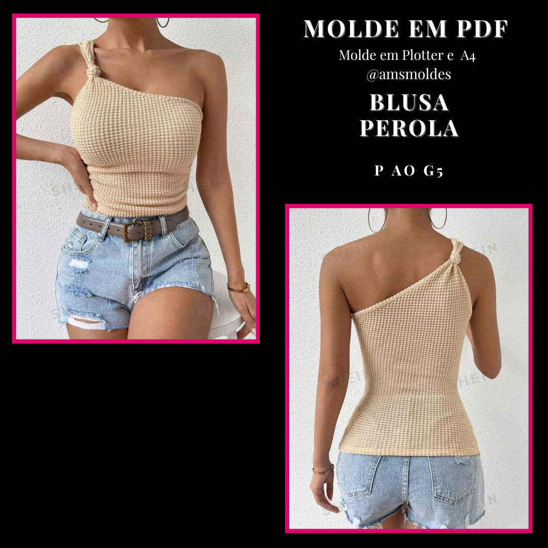 MOLDE BLUSA PEROLA PLUS SIZE
