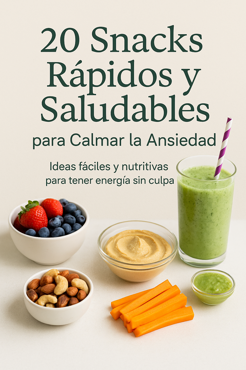 20 Snacks Rápidos y Saludables para Calmar la Ansiedad