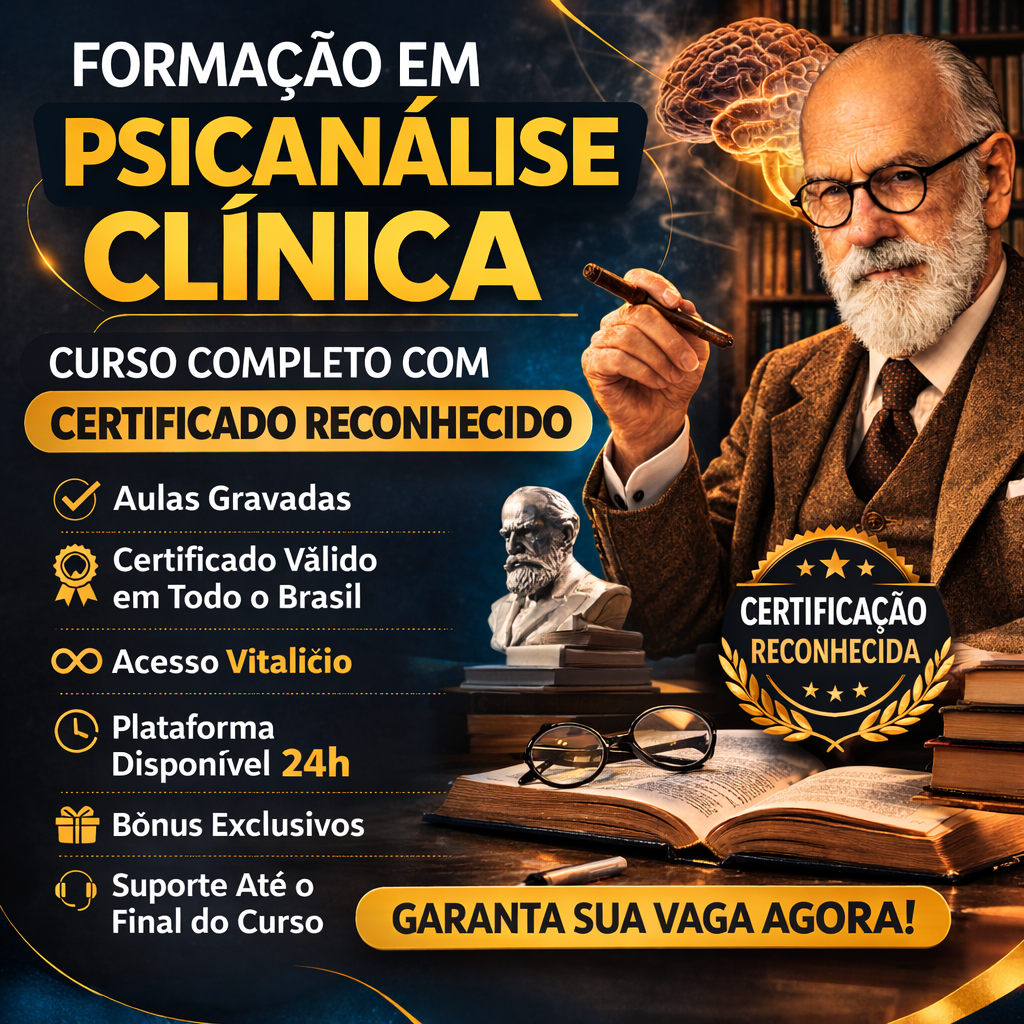 Curso de Formação em Psicanálise Clínica – 100% Online - GC - CURSO...