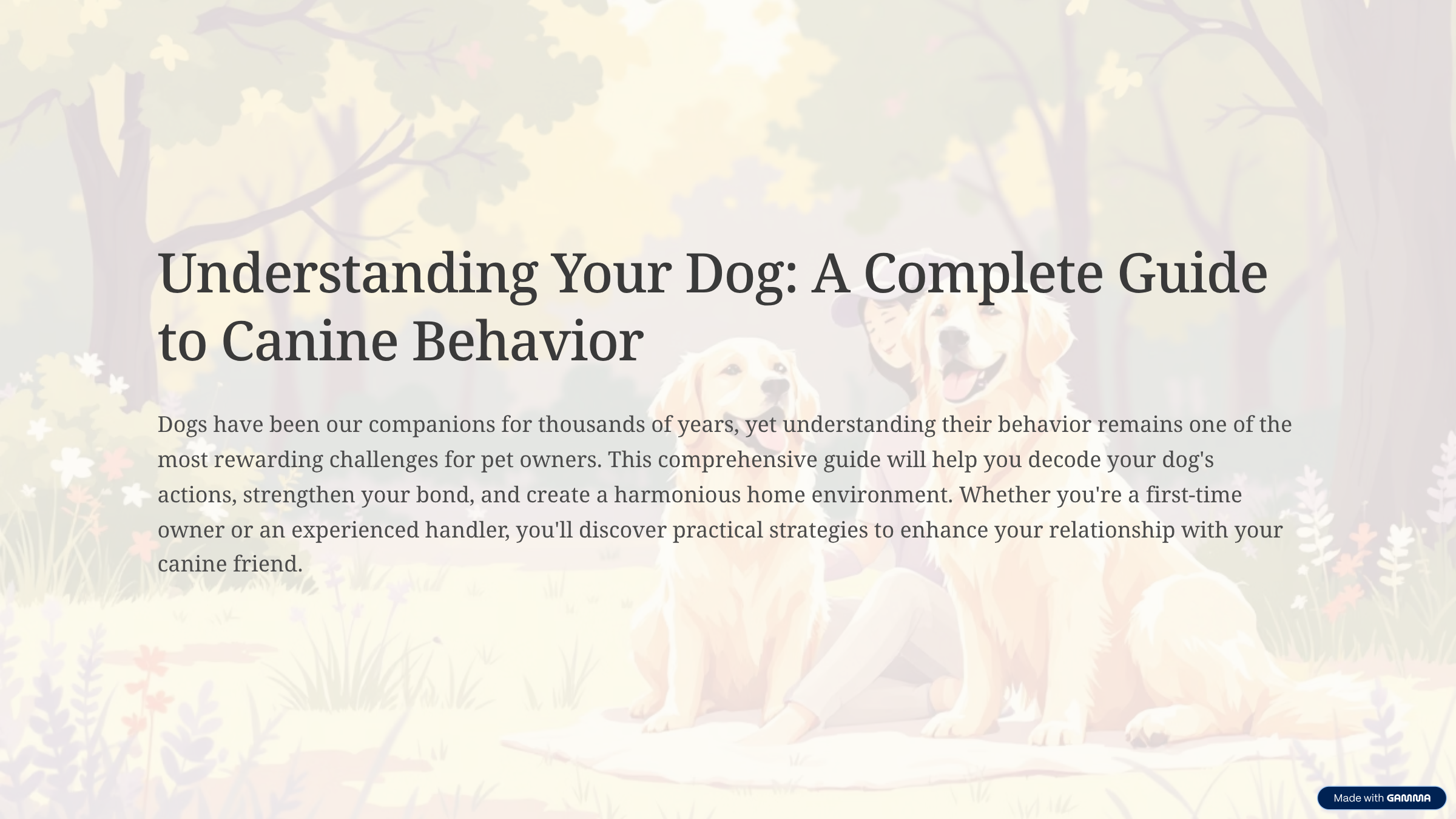 Understanding Your Dog: A Complete Guide to Canine Behavior | Hotmart