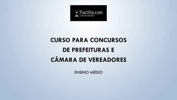 Curso Preparatório para Concursos Municipais