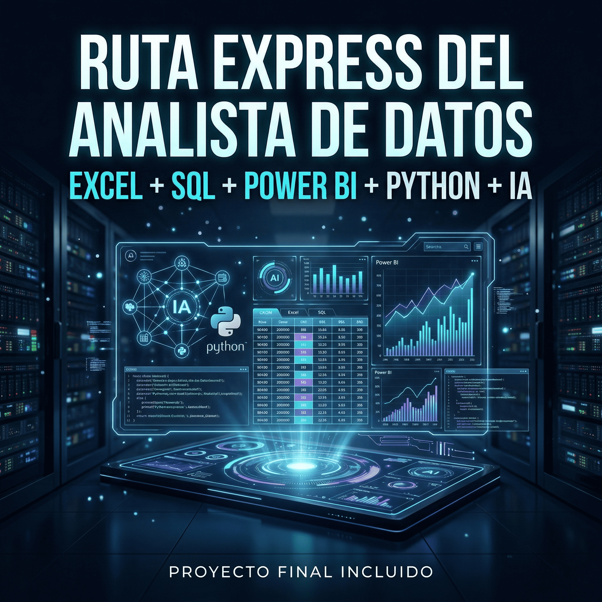 Analista de Datos | Excel, SQL, Power BI, Python e IA