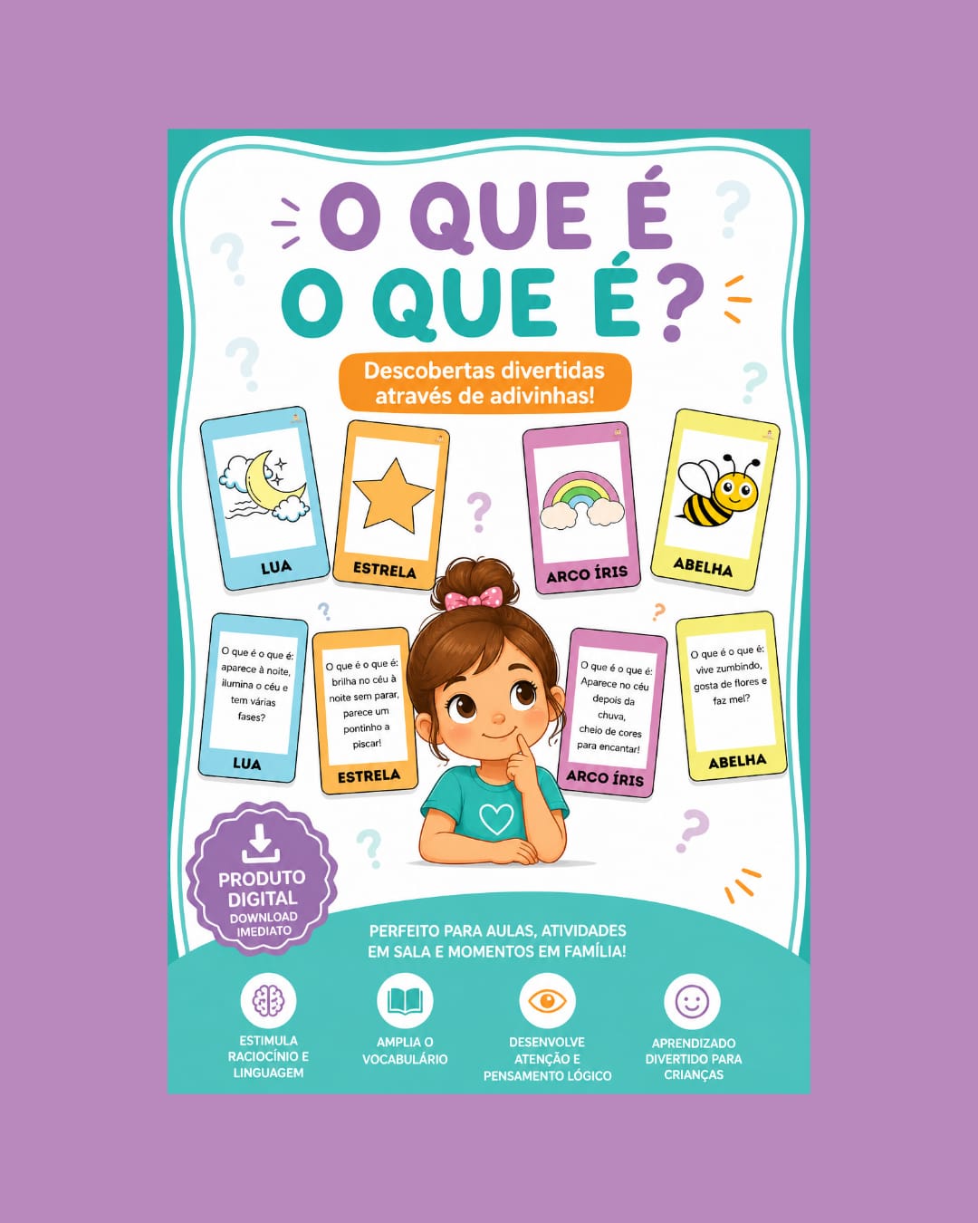 🧠 O que é, o que é? | Para Crianças 🧠 - MI YOGA KIDS | Hotmart