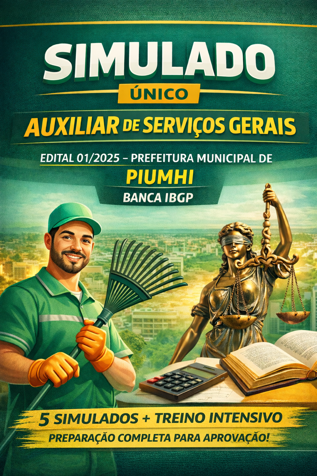 Apostila para Cargo Auxiliar de Serviços Gerais- Concurso Prefeitura M ...
