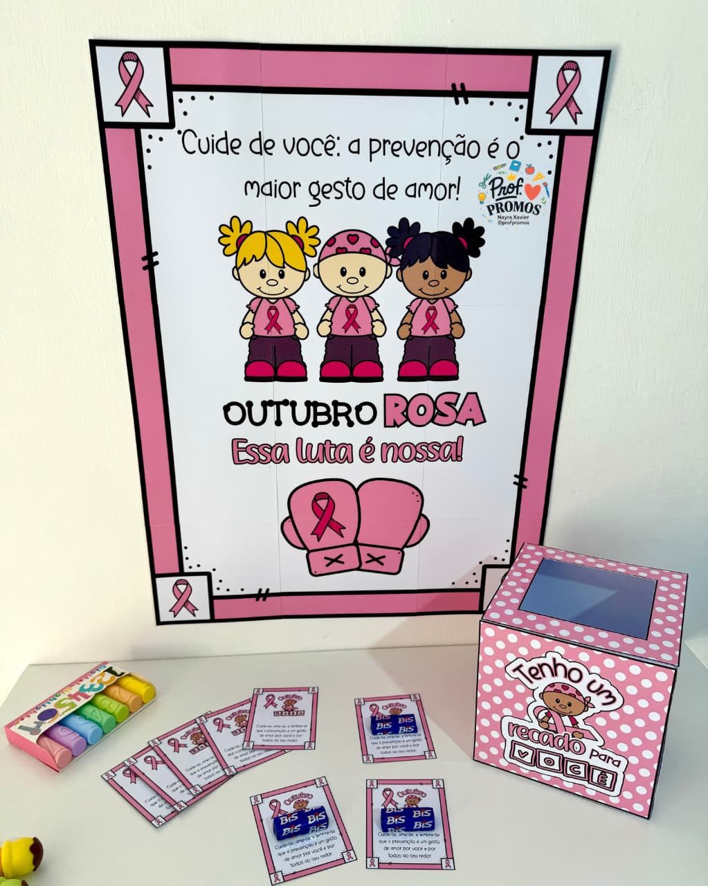 Kit Outubro Rosa – Educação Infantil e Séries Iniciais 🎀