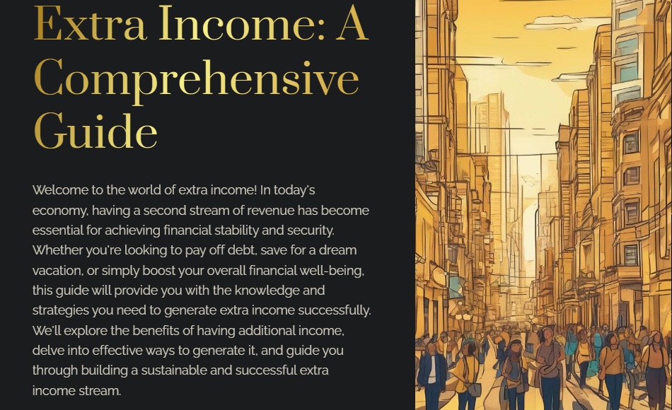 Extra Income: A Comprehensive Guide
