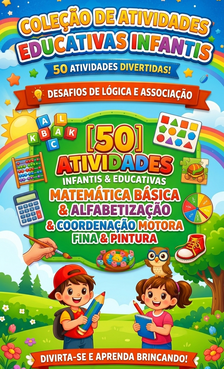 50 atividades infantis e educativas - Gediane de Souza | Hotmart