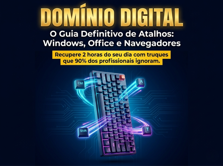 Domínio Digital: O Guia Definitivo de Atalhos (Windows & Office)