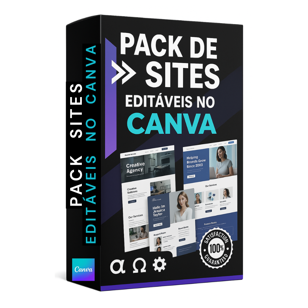 Pack Sites Canva Editáveis