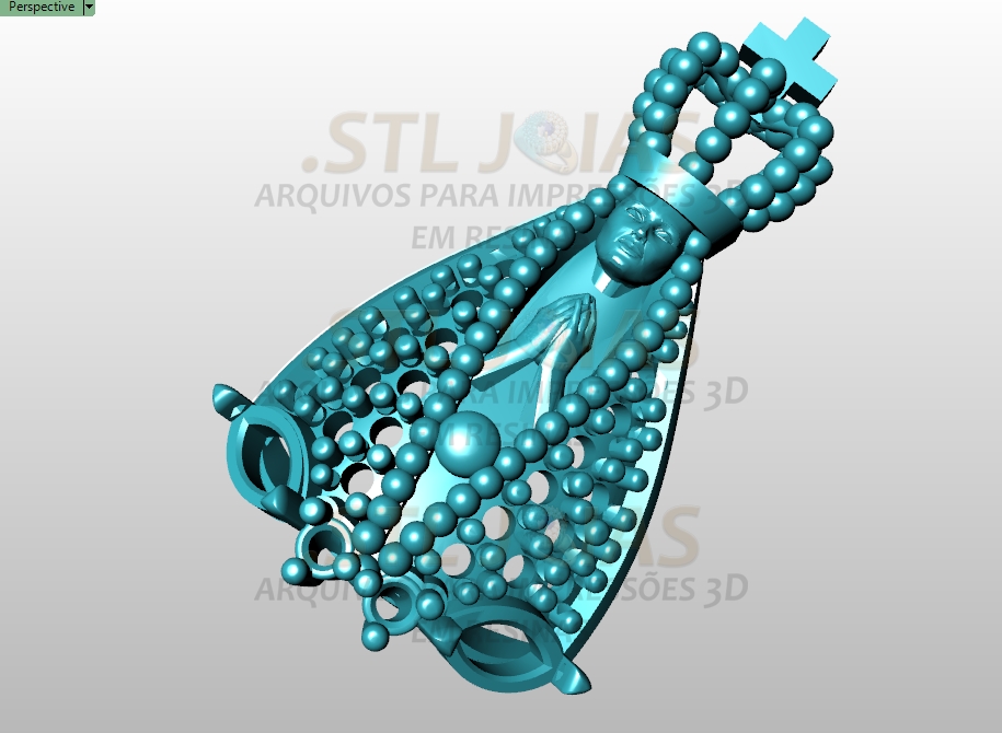 Pingente santa arquivo para impress o 3d formato stl