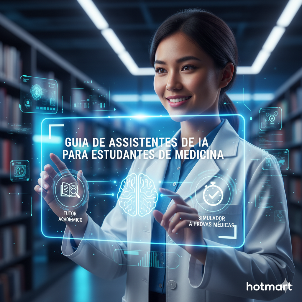 Guia de Assistentes de IA para Estudantes de Medicina: Sua Vantagem Competitiva em Provas e na Prática Clínica