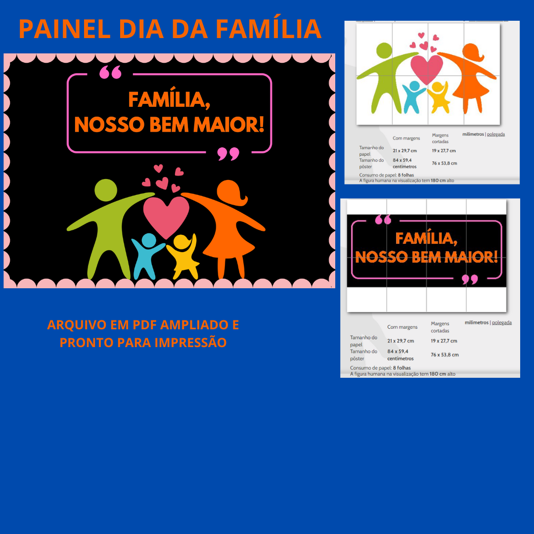 LINDO PAINEL PARA O DIA DA FAMÍLIA - ROSIANE DE ALMEIDAPETRONILHO