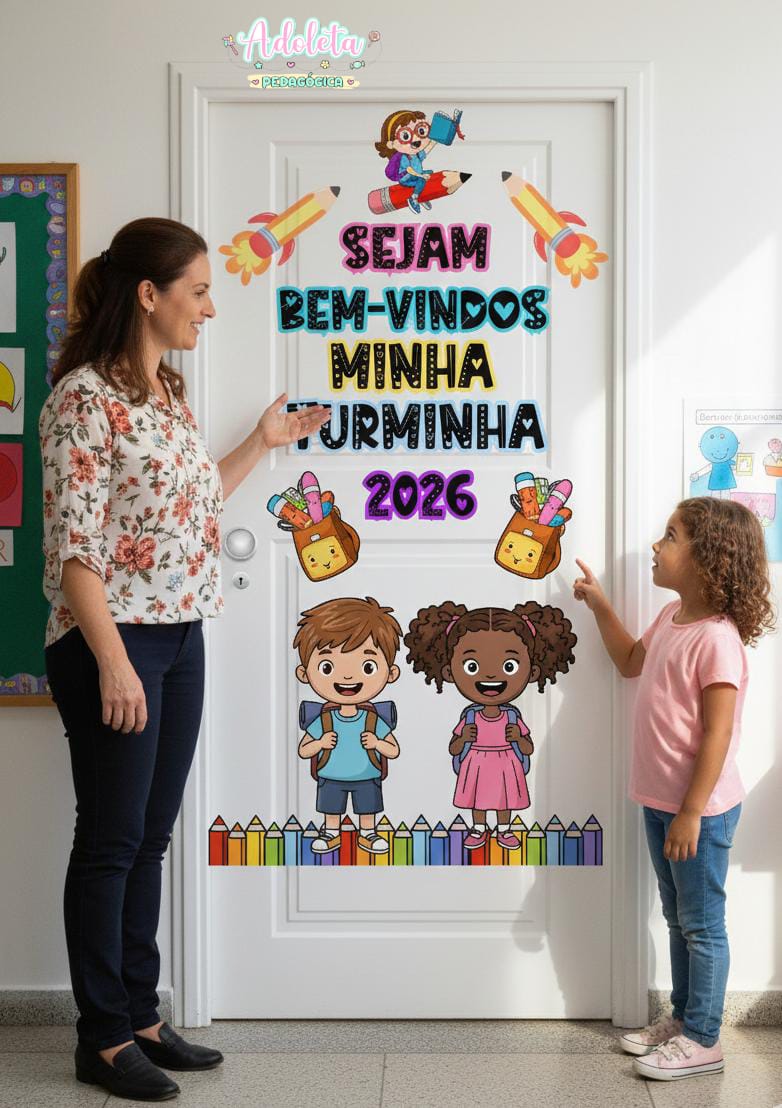 Painel Volta aulas turminha 2026