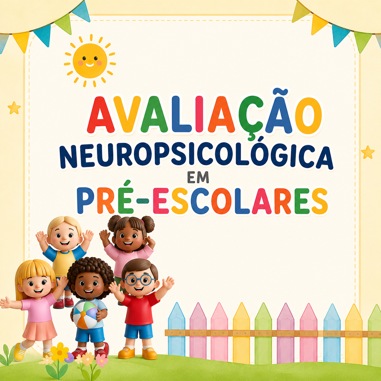 Capa do Curso Avaliação Neuropsicológica em Pré-Escolares