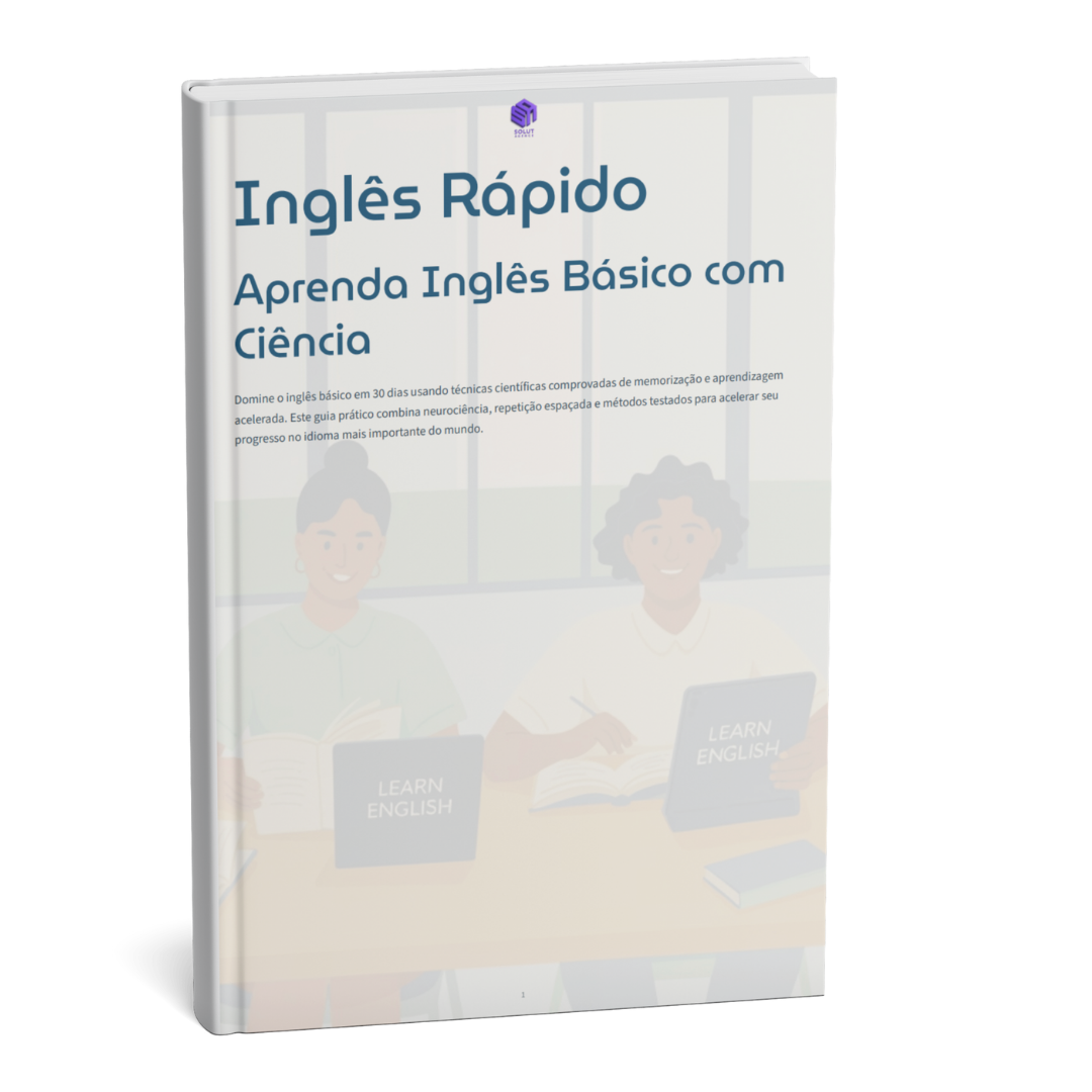 E-book Inglês Rápido - Aprenda Inglês Básico com Ciência