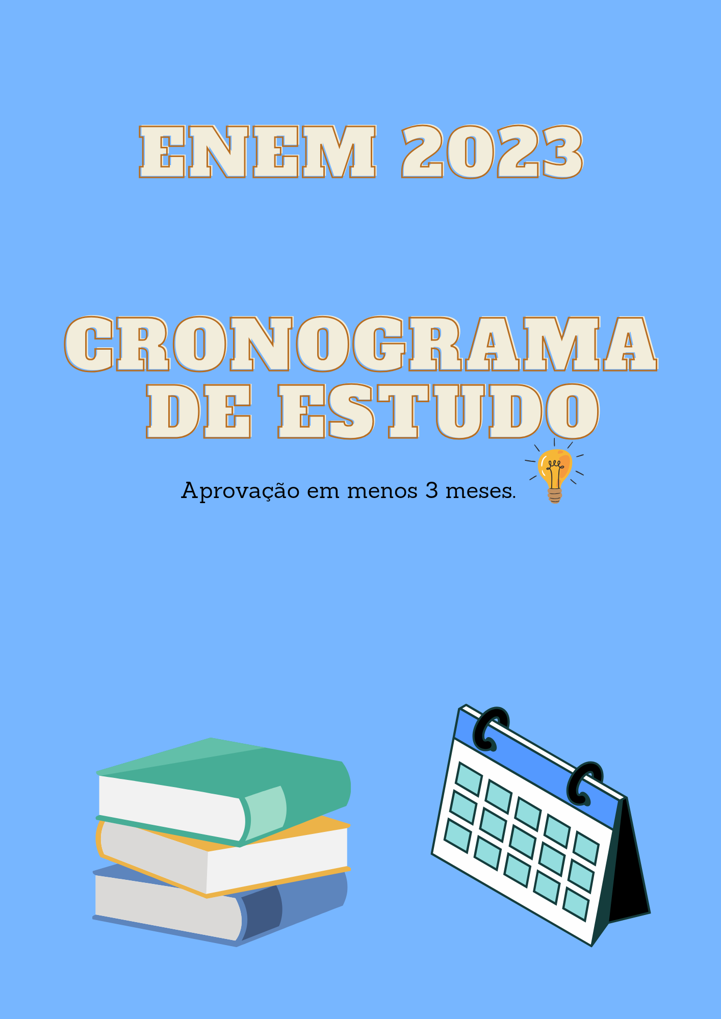 CRONOGRAMA DE ESTUDOS ENEM 2023