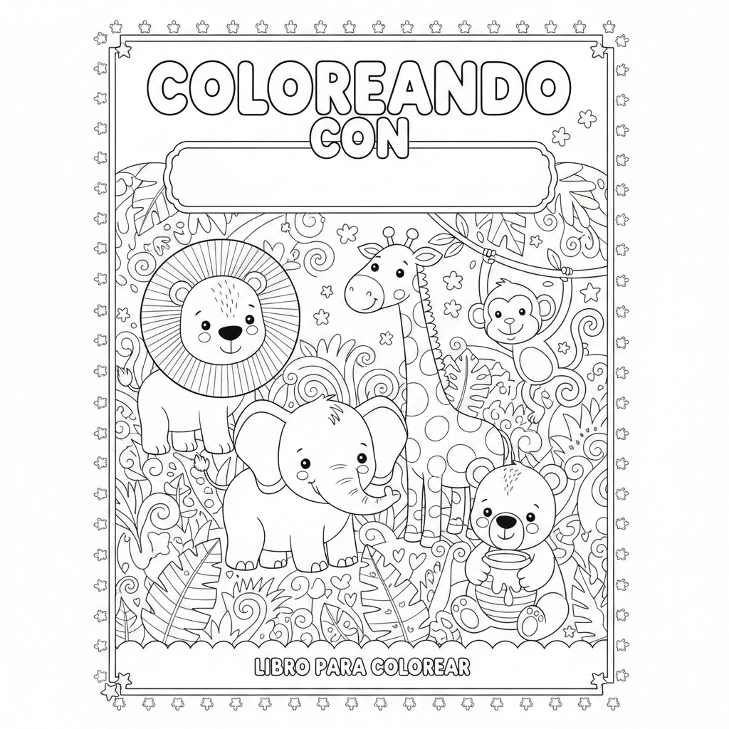 Libro para colorear - Colección de Animales - Listo para imprimir
