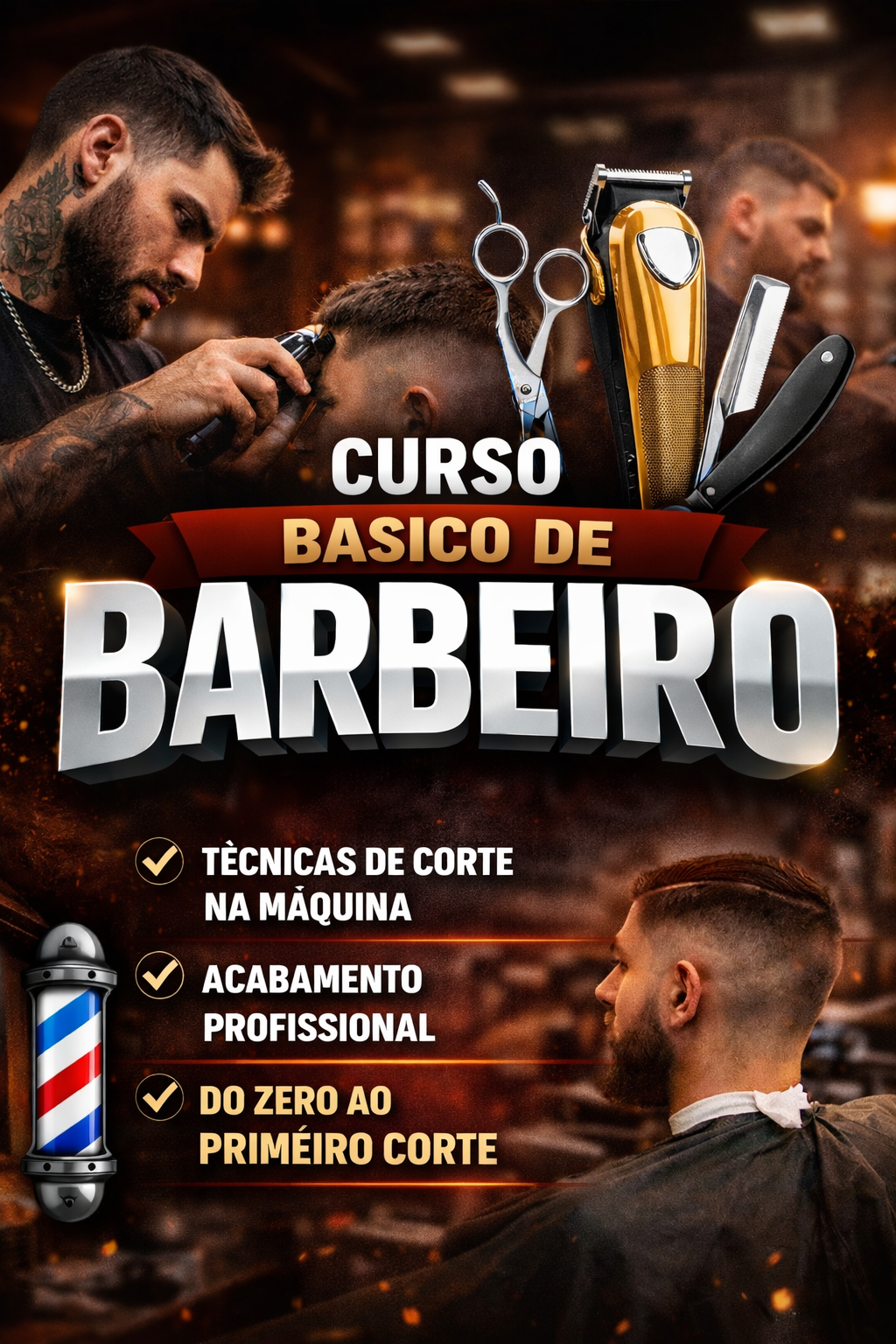Curso iniciante de barbeiro | Hotmart