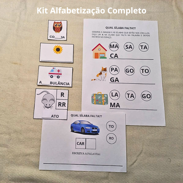 Kit Alfabetização - Atividades Lúdicas para Aprender Brincando | CE...