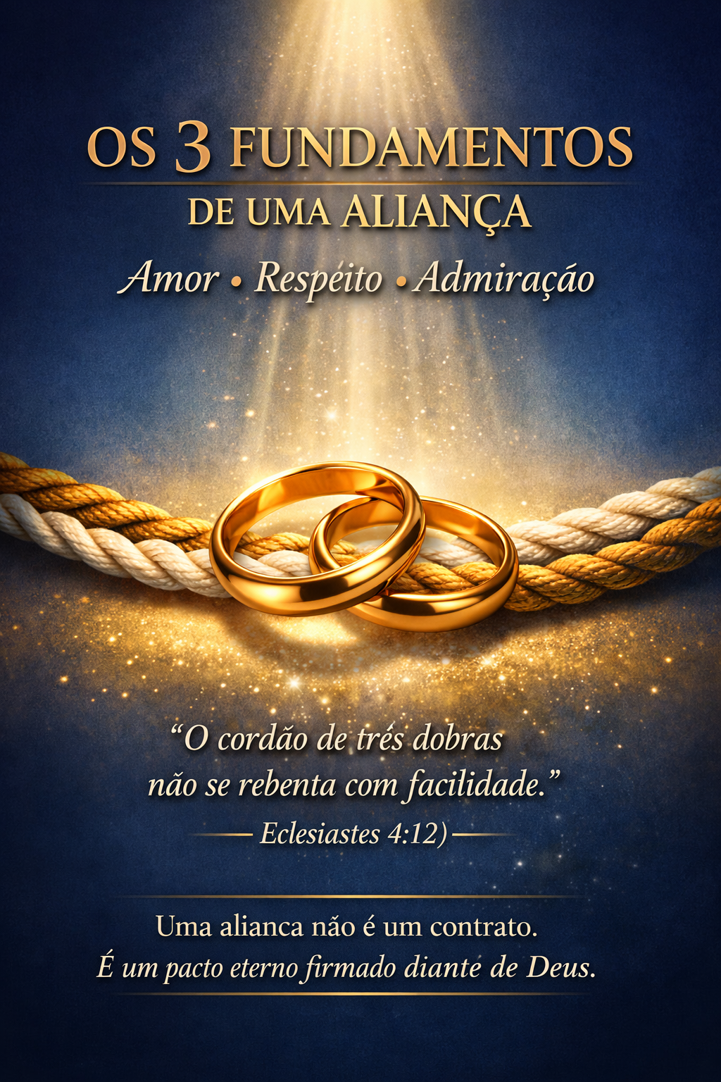 OS 3 FUNDAMENTOS DE UMA ALIANÇA Amor • Respeito • Admiração