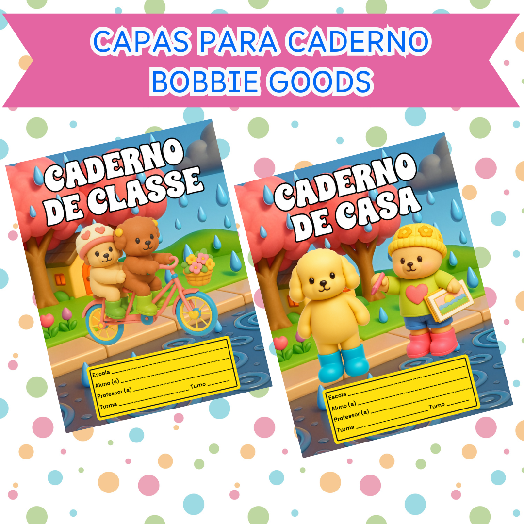 🤩 Capas para caderno Bobbie Goods 🤩 - ESPAÇO VENDAS DE MATERIAIS...