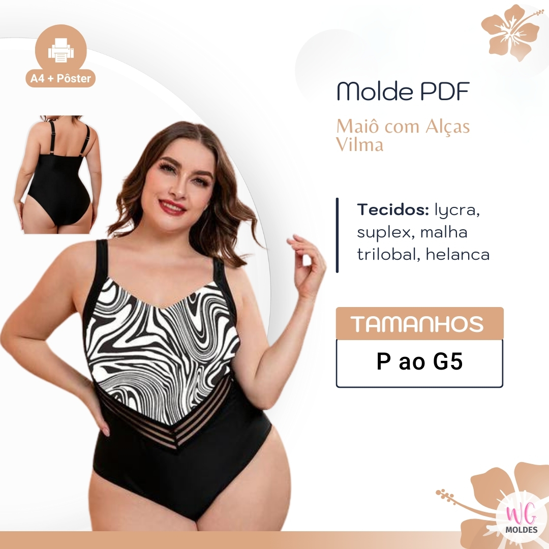 MOLDE MAIÔ COM ALÇAS VILMA