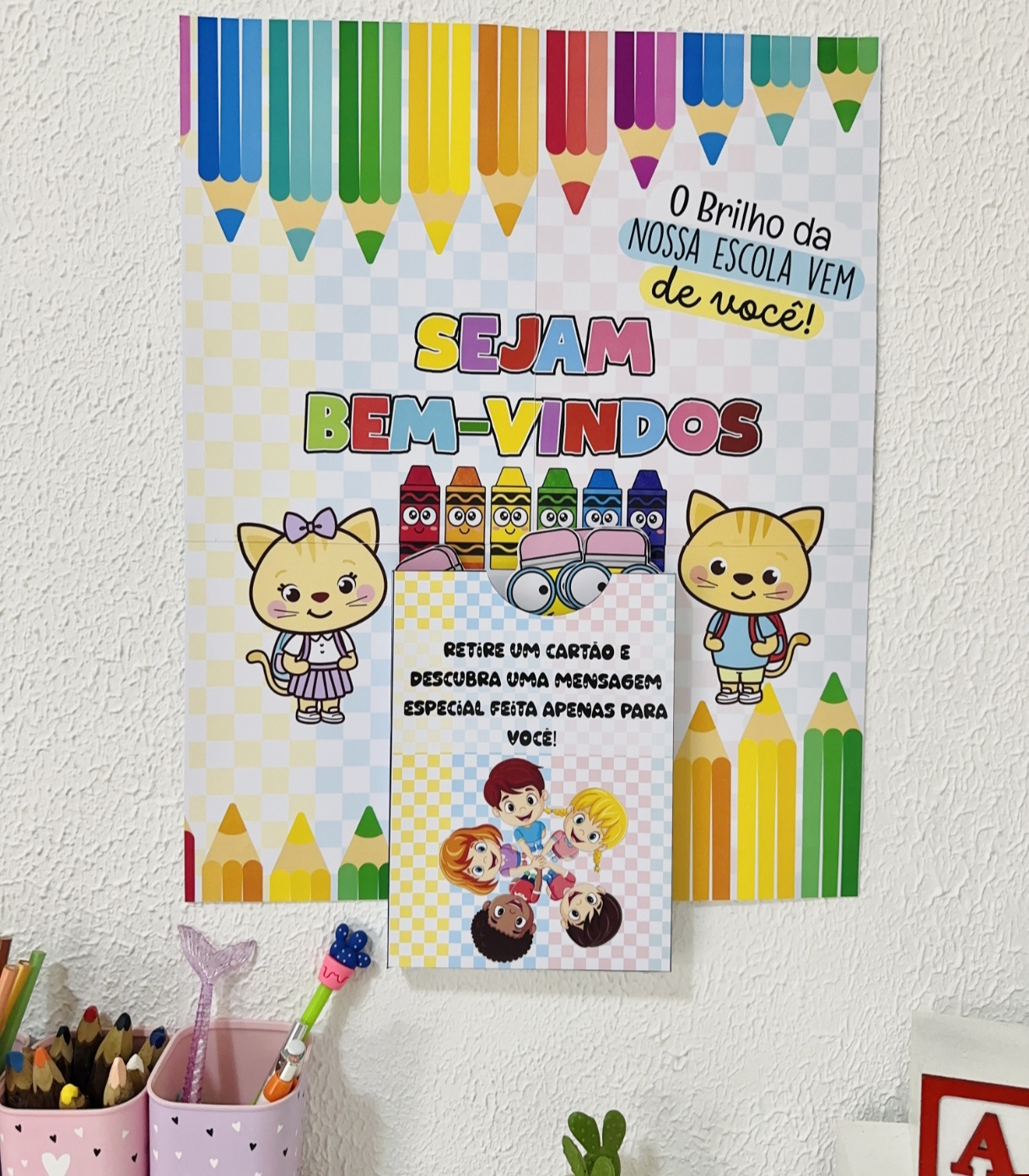 PAINEL DE ACOLHIDA "SEJAM BEM-VINDOS"