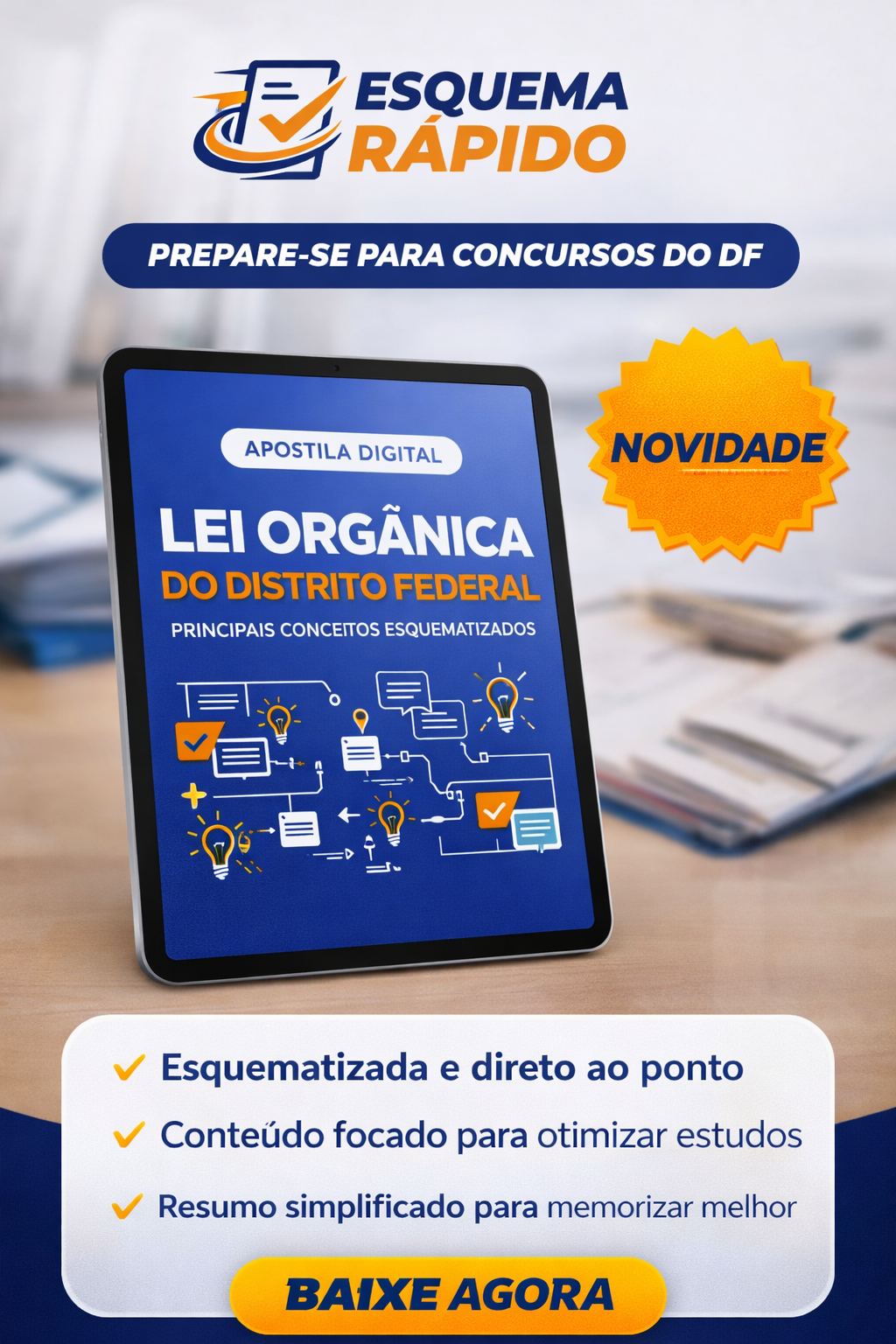 Domine a Lei Orgânica do DF: Material Otimizado para Concursos