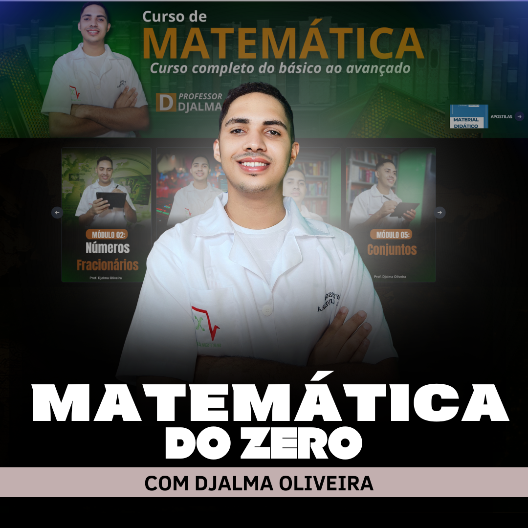 Imagem de capa para o Curso online Curso Matemática Básica - Prof. Djalma Oliveira