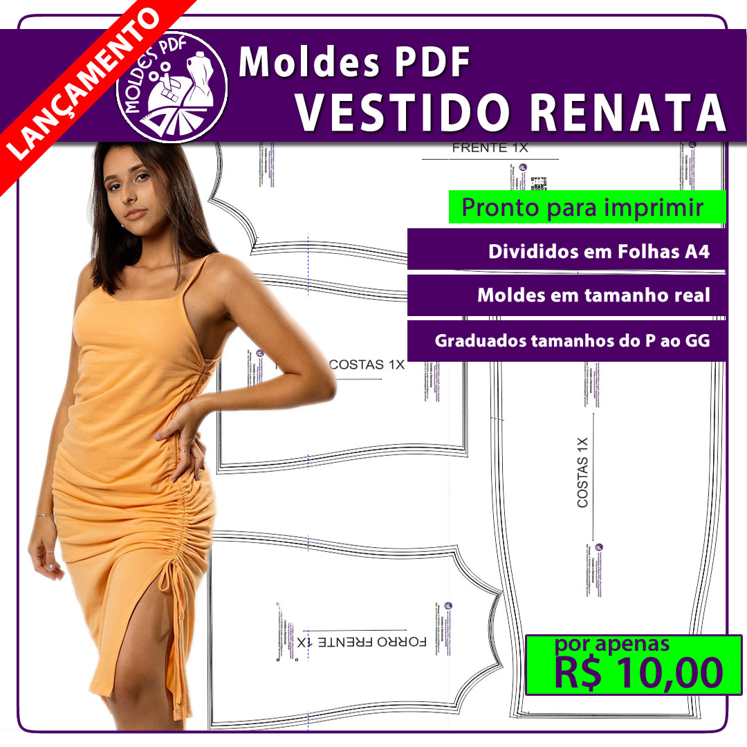 Imagem de capa para o Curso online Molde PDF VESTIDO RENATA