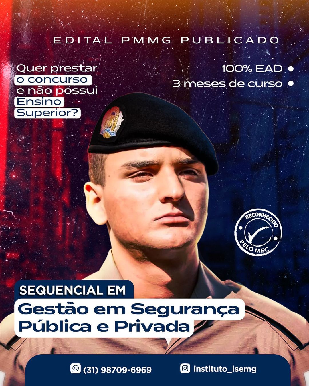 Curso Superior Sequencial Gestão em Segurança Pública e Privada EAD