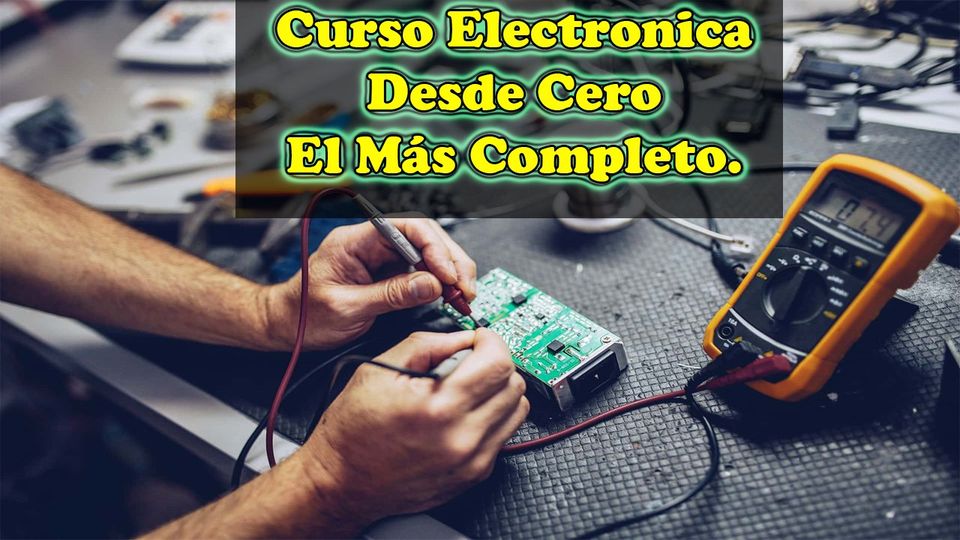 Mockup de curso de electrónica desde cero en móvil