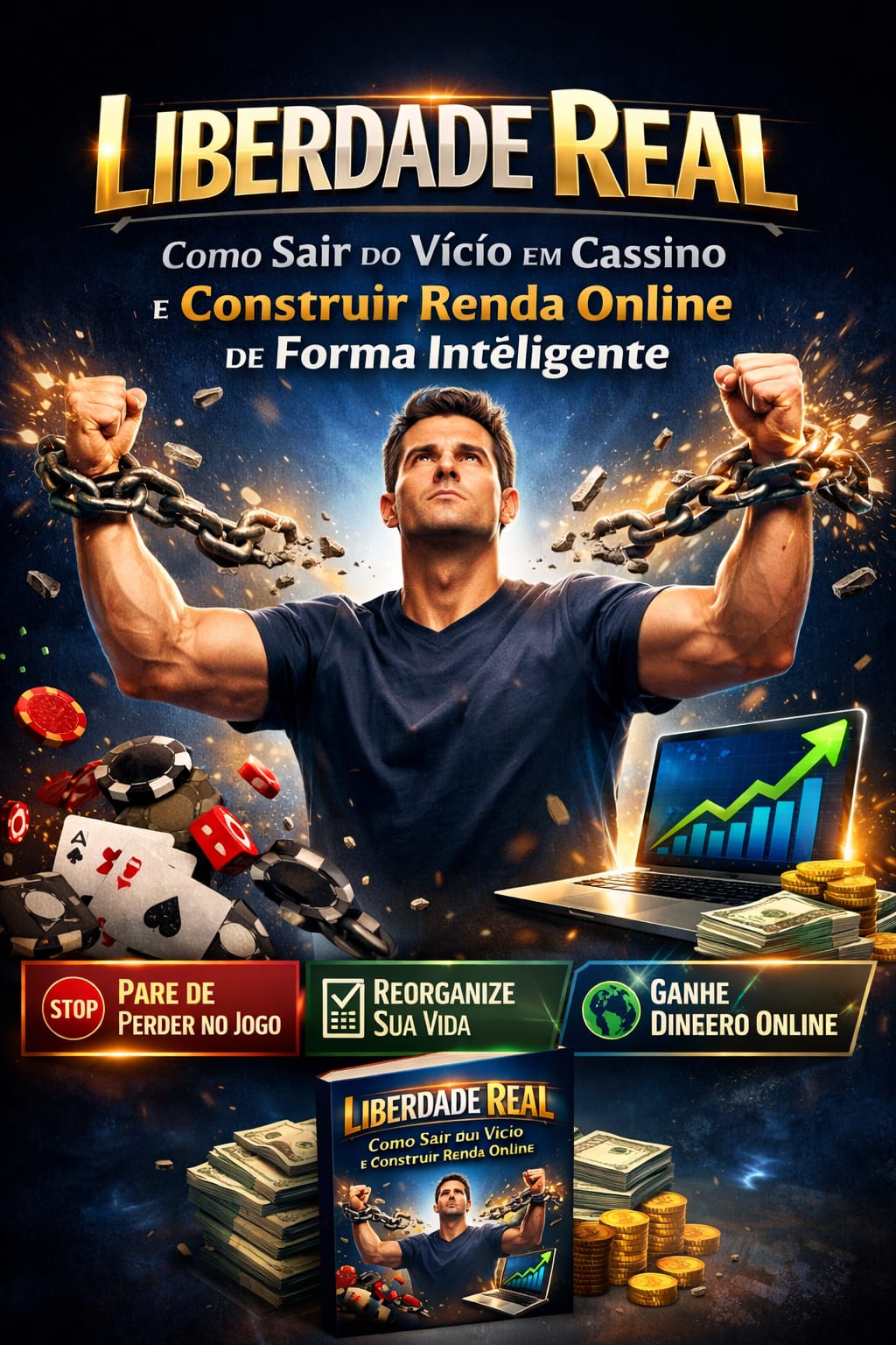 Liberdade Real: Como Sair do Vício em Cassino e Construir Renda Onl...