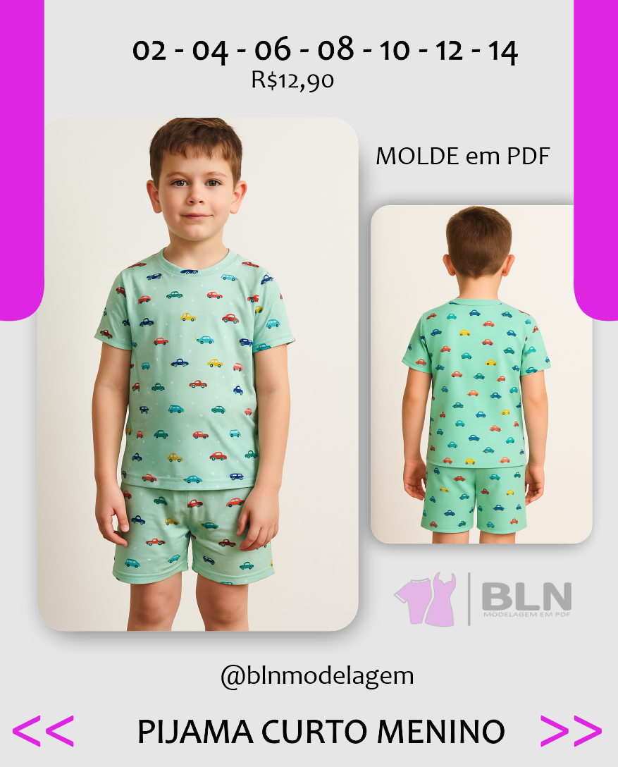 PIJAMA CURTO MENINO
