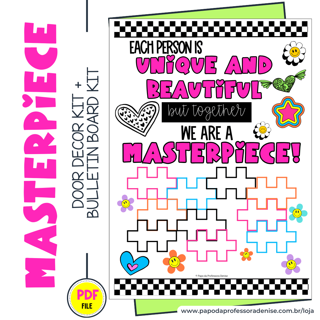Masterpiece Decor Kit - Teacher Denise - Professora Denise Ferreira...