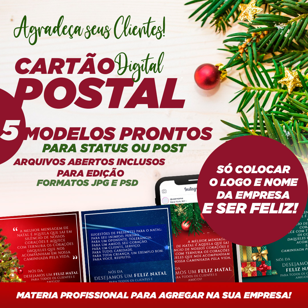 Pack Cartão Postal Digital - Feliz Natal - Surpreenda seus Clientes - Ditudo Dicas | Hotmart Pack Cartão Postal Digital - Feliz Natal - Surpreenda seus Clientes - Ditudo Dicas | Hotmart