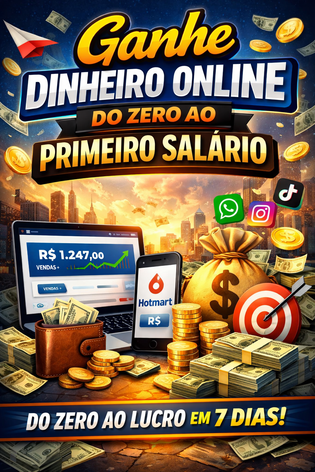 Ganhe Dinheiro Online do Zero ao Primeiro Salário | Hotmart