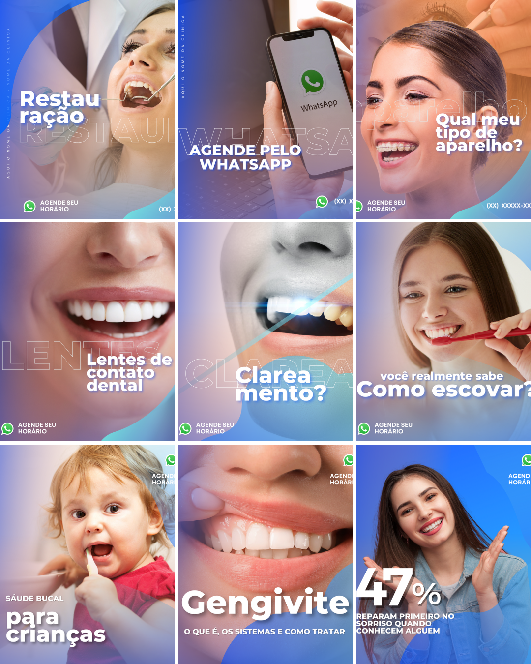 PACK INSTA DENTISTA