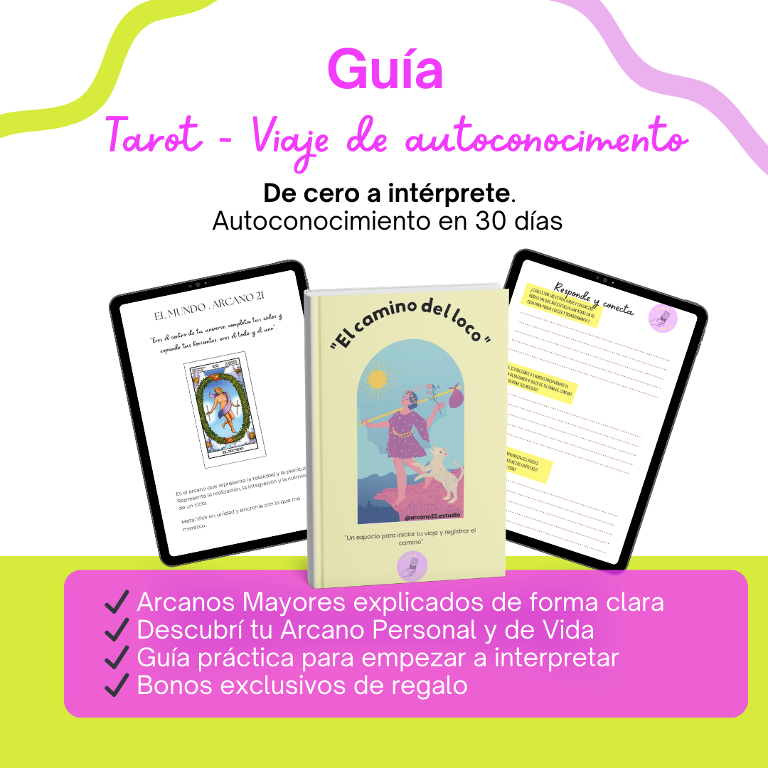 Guía de Tarot: Un viaje de Autoconocimiento - Arcano 22 • Estudio