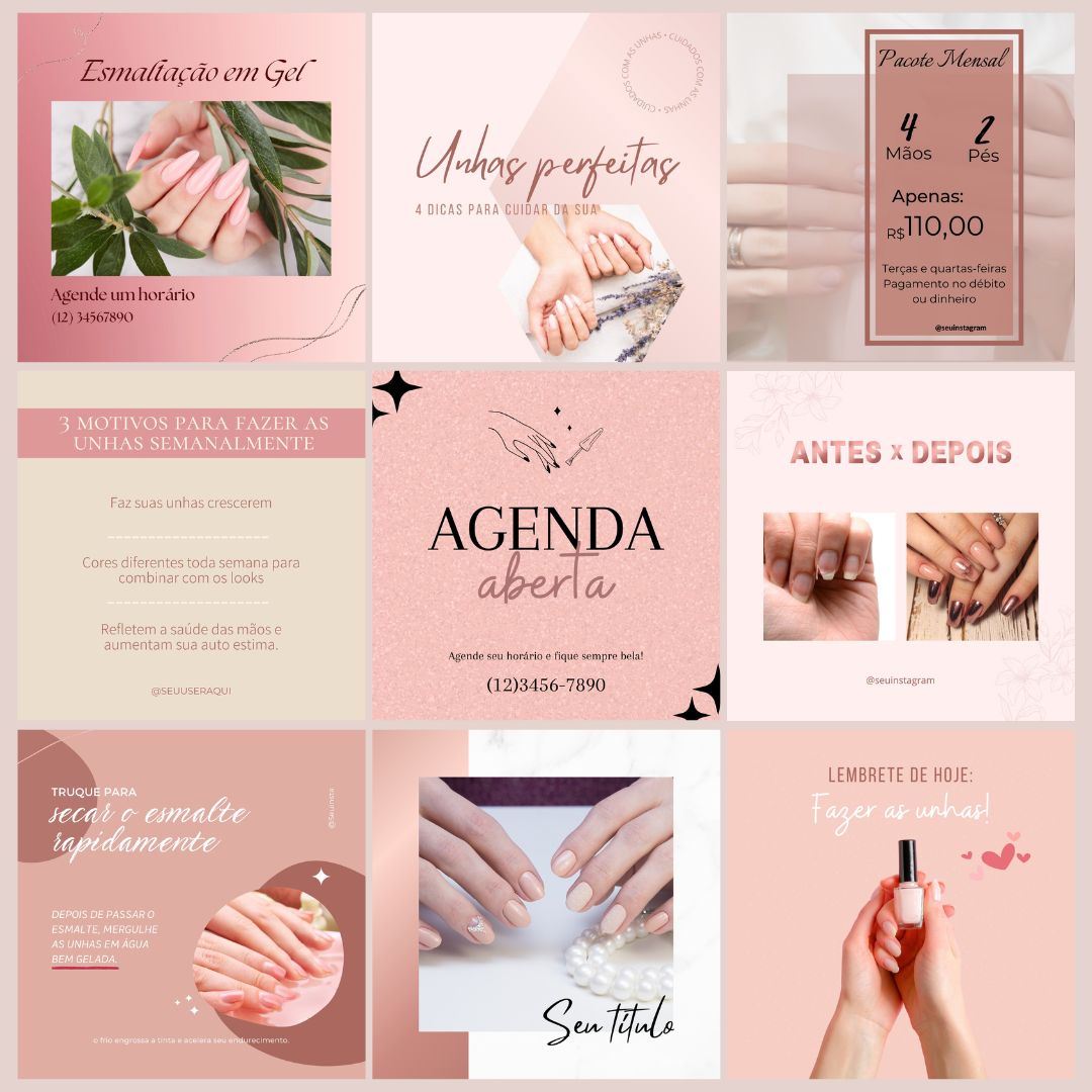 Pack de artes - NAIL DESIGNER - Sandra Almeida Miranda | Hotmart