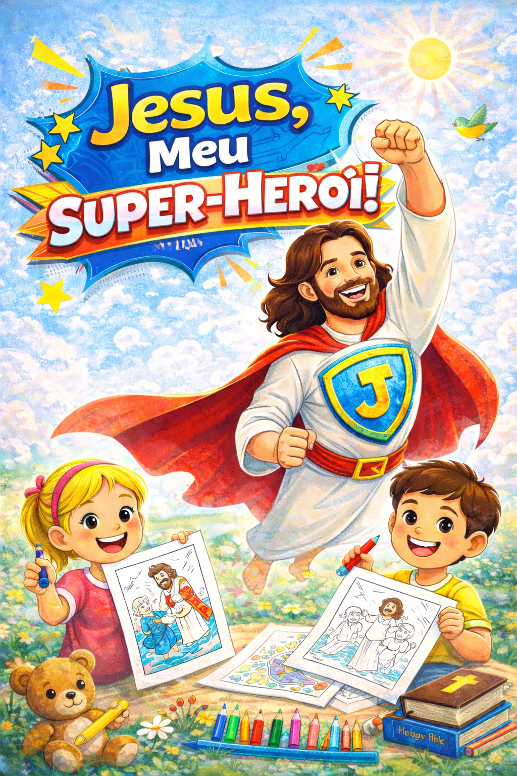 Jesus, Meu Super-Herói! – Revista Cristã de Colorir - Rede Edificar...