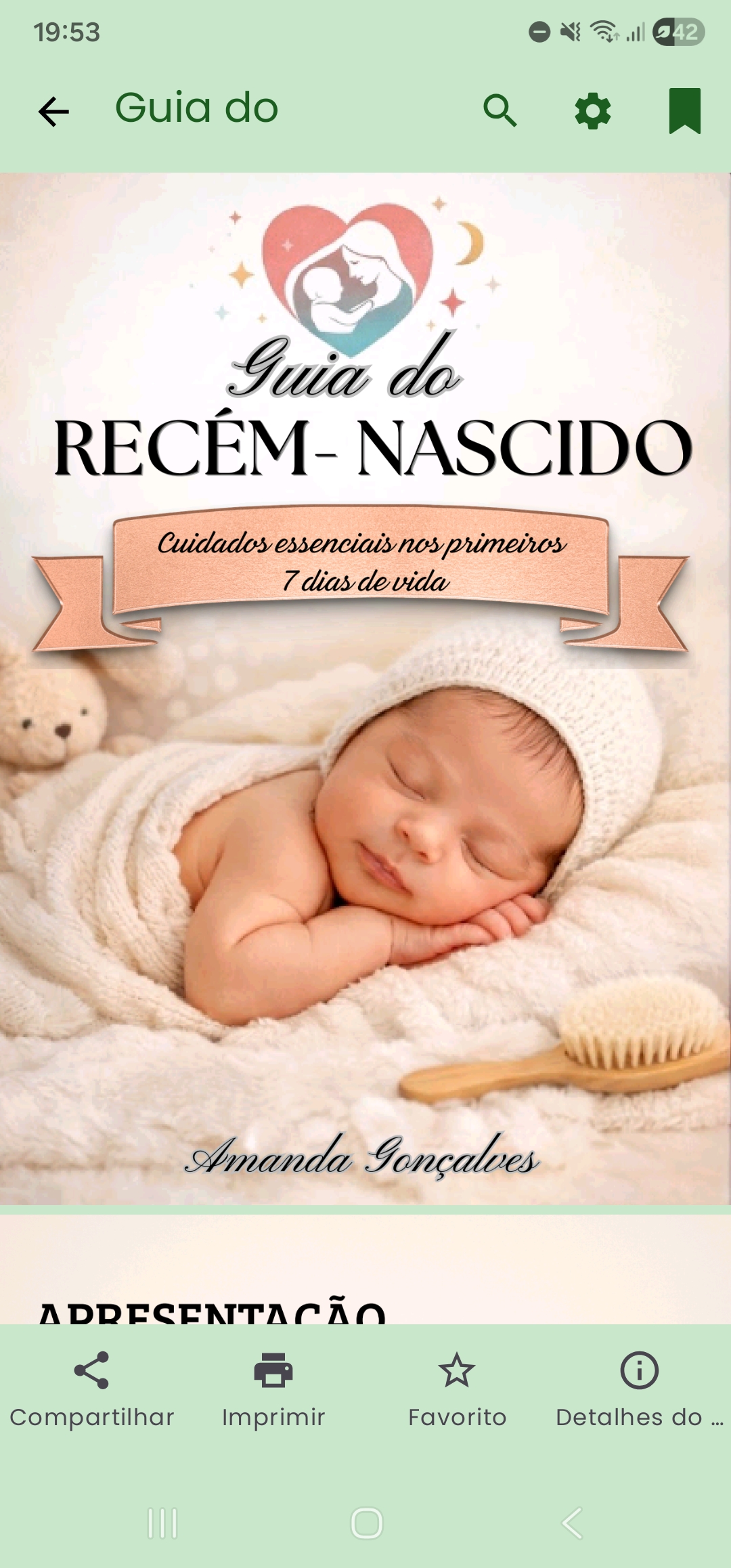 Guia do recém-nascido. Cuidados essenciais nos primeiros 7 dias de ...