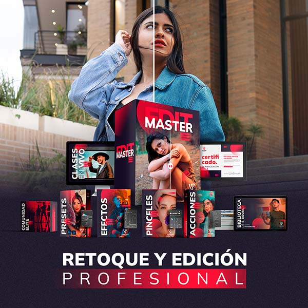 Edición y Retoque Fotográfico Profesional de 0 a 100 (EDIT MASTER)