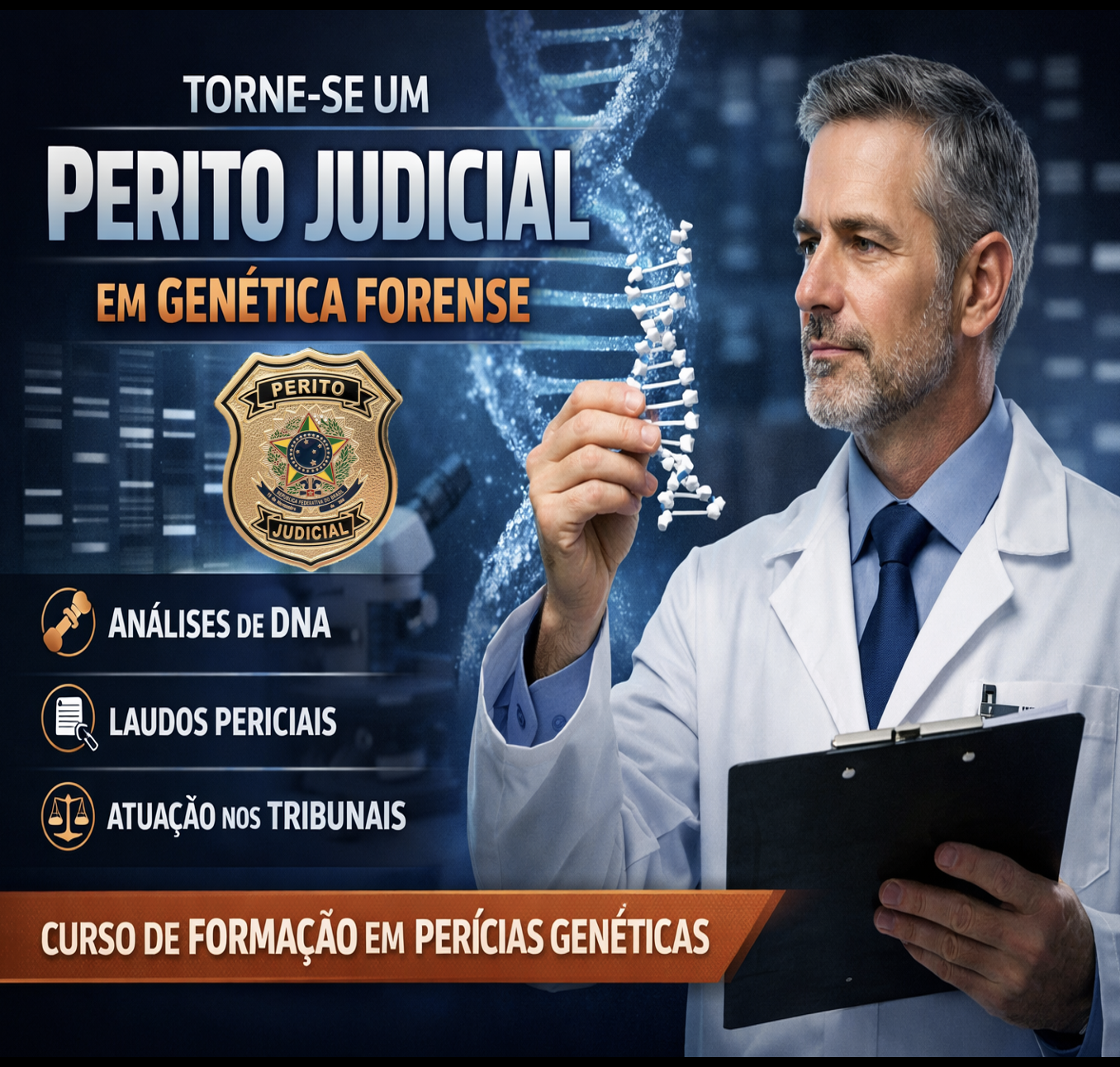 Curso Completo: Seja um Perito Judicial em Genética Forense - Prof....