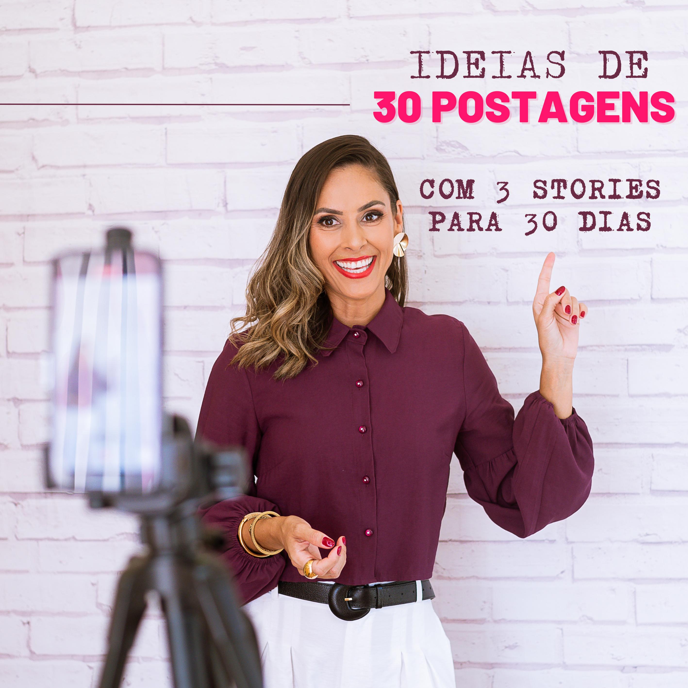 Imagem de capa para o Ebook Conteúdo Magnífico - 30 postagens + 3 stories para 30 dias