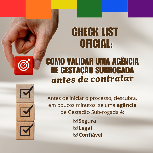 Check List de Perguntas para fazer à agência de Gestação Sub-rogada...